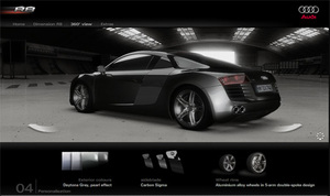 ウェブサイト　Audi R8